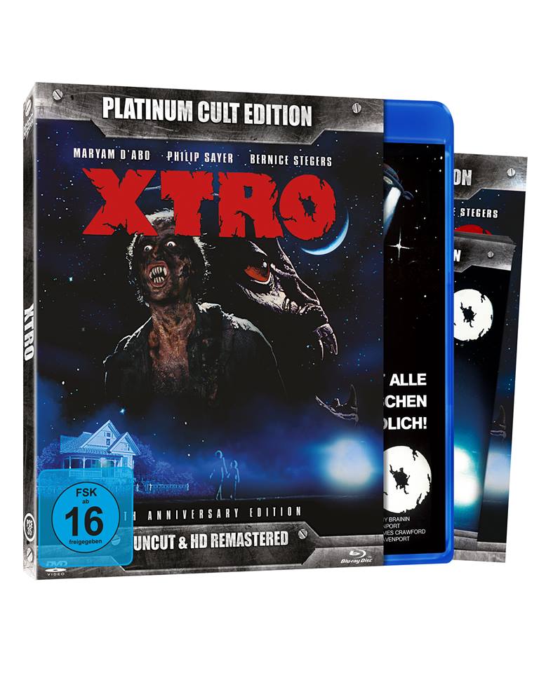 XTRO-35th Anniversary DeLuxe-5Disc-Edition (2 x Blu-ray, 2 x DVD, 1 x Soundtrack-CD), Limitiert auf 500, inkl. Figur, Filmbild, T-Shirt, Soundtrack etc. – Bild 3