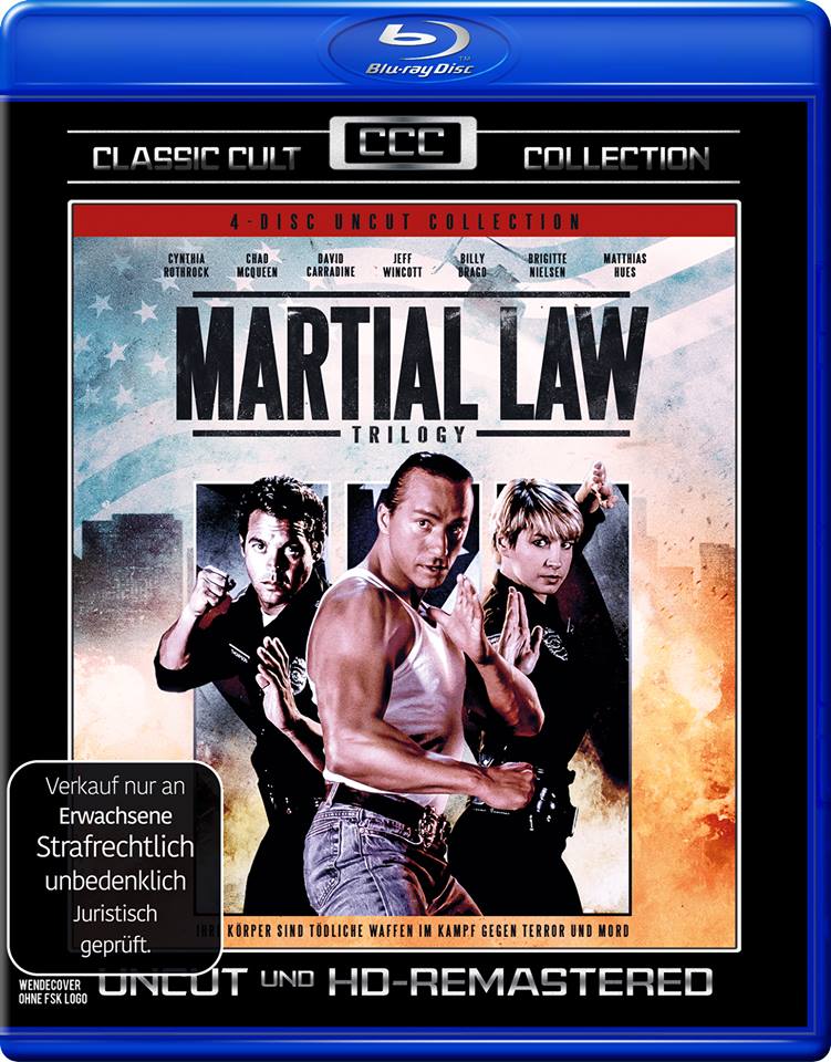 MARTIAL LAW - Die Trilogie als Amaray-Edition (4-Disc-Collection, 2 x Blu-ray/2 x DVD) Limitiert auf 500 Stück – Bild 2