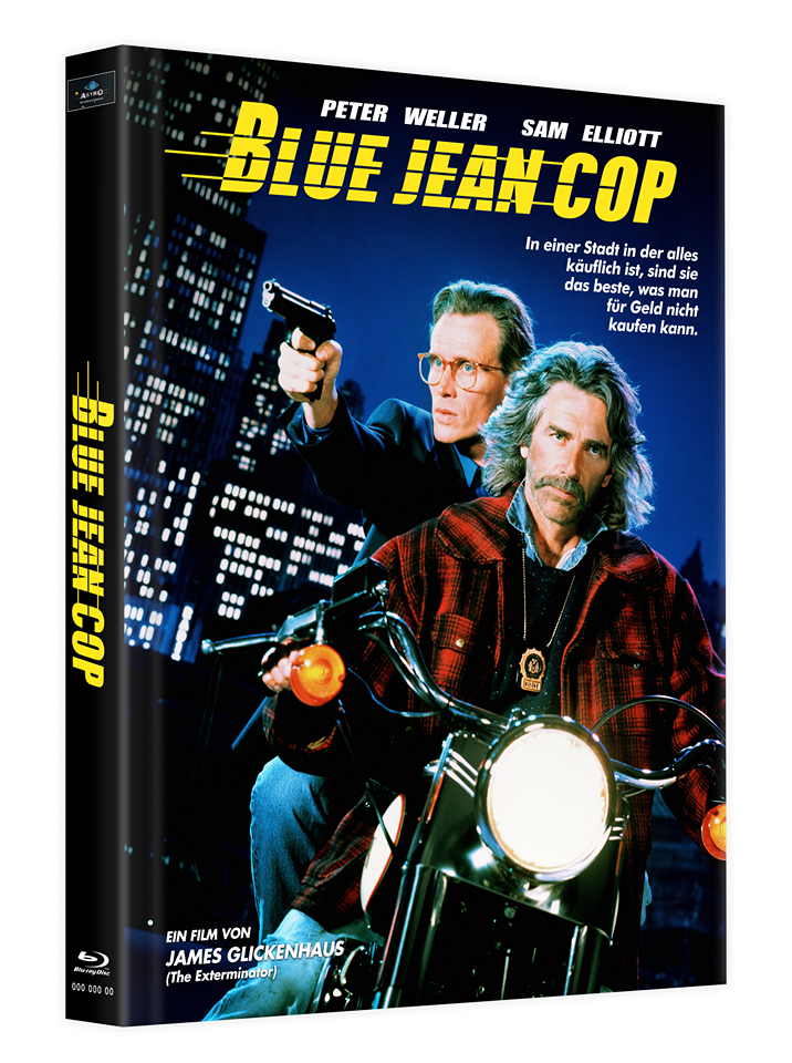 BLUE JEAN COP Blu-ray MediaBook Edition Cover B (Limitiert und nummeriert auf 150 Stück) mit Bonus-Blu-ray MOVING TARGET