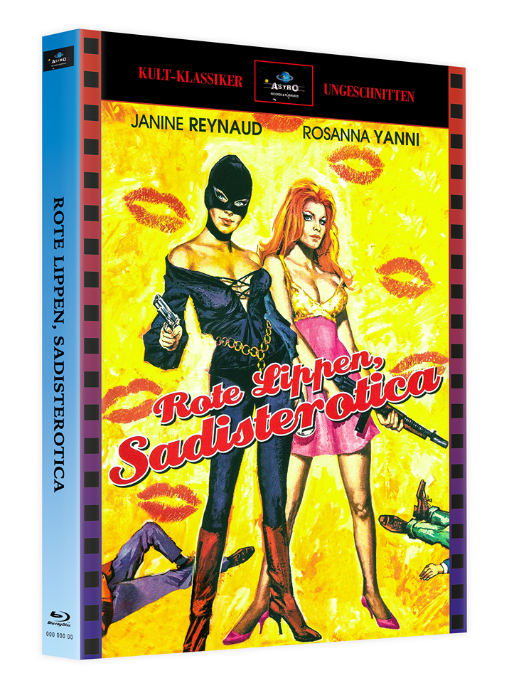 SADISTEROTICA-Rote Lippen Astro Blu-ray MediaBook-Edition Cover A(stro) (Limitiert und nummeriert auf 250 Stück) mit Bonus-Blu-ray WITHOUT WARNING