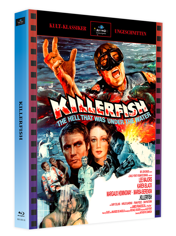 KILLERFISH - Piranhas II / MediaBook-Edition mit 2 Discs, inkl. SchleFaz-Fassung - Cover A(stro) limitiert auf 200 Stück