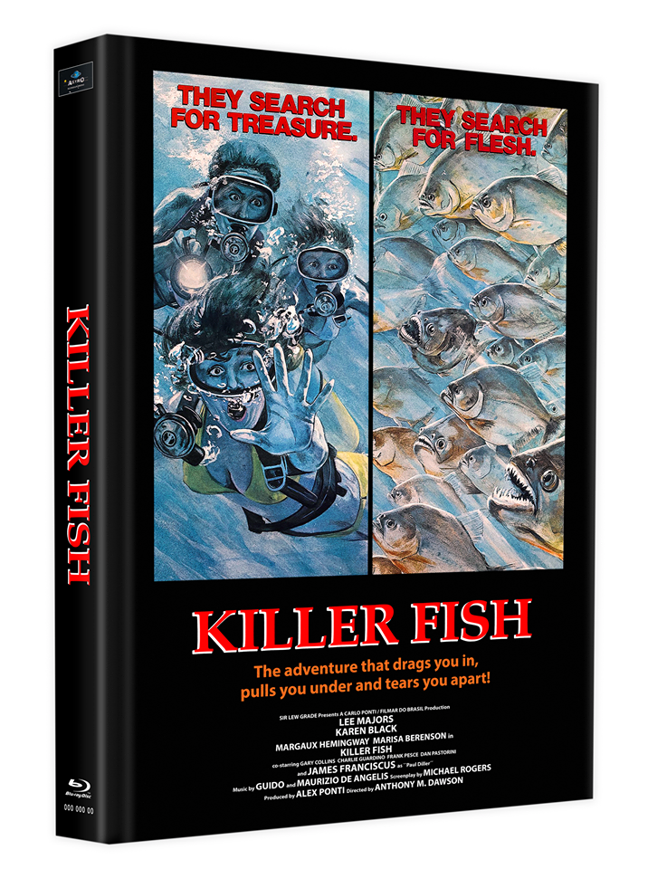 KILLERFISH - Piranhas II / MediaBook-Edition mit 2 Discs, inkl. SchleFaz-Fassung - Cover B limitiert auf 75 Stück