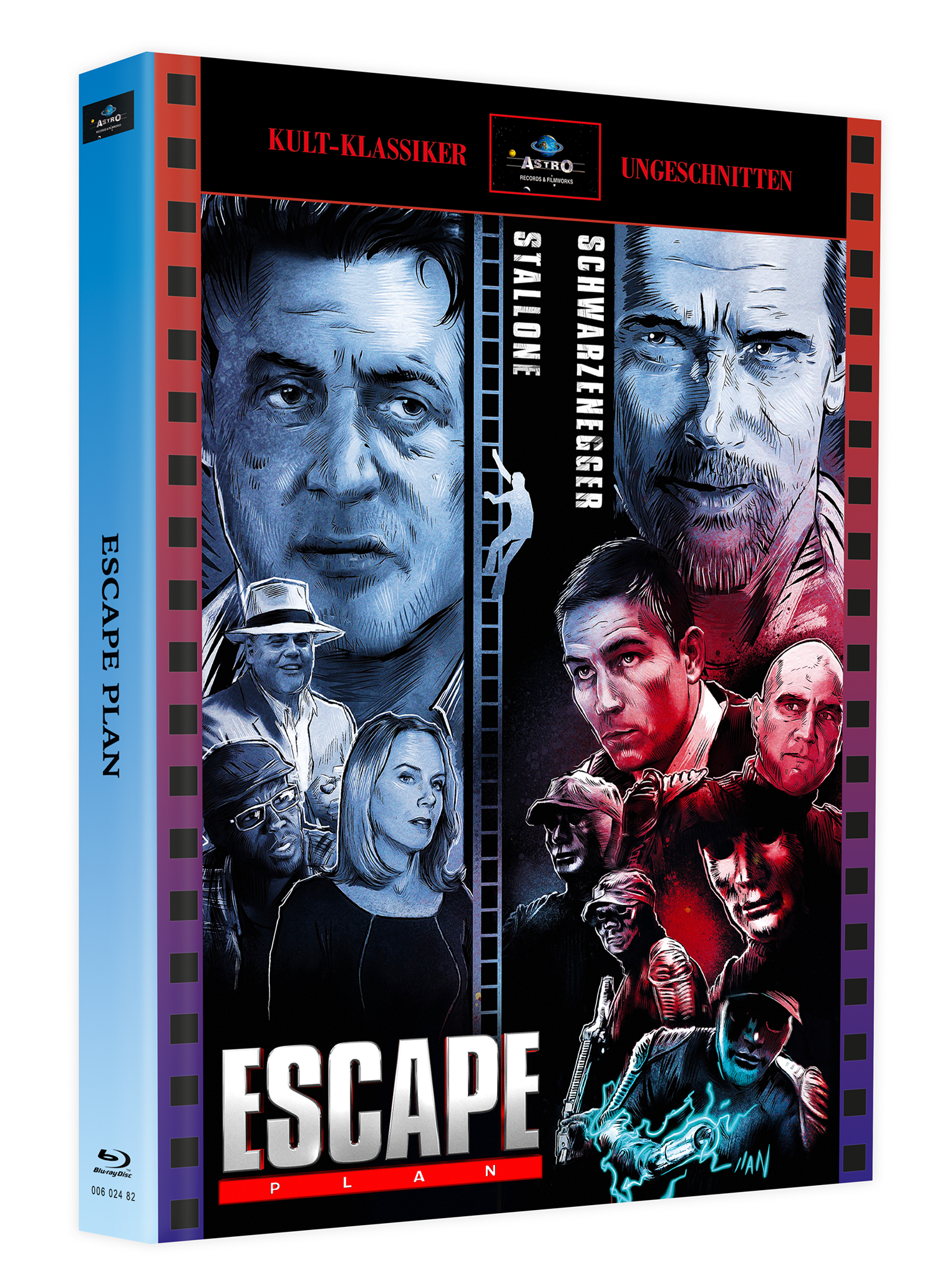 ESCAPE PLAN - Astro MediaBook mit Bonus Blu-ray FUTURE FORCE/FUTURE ZONE limitiert und nummeriert auf 250 St.