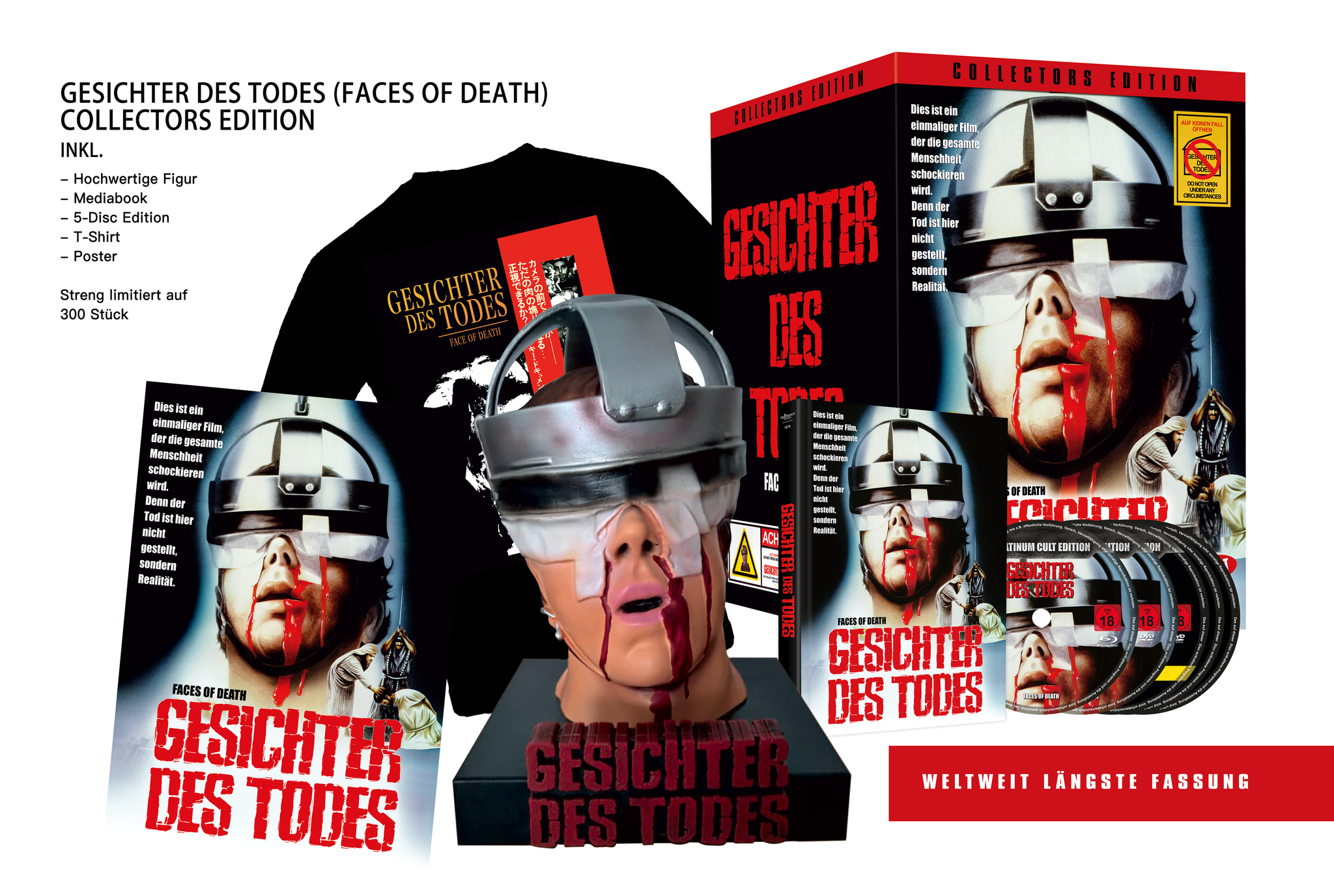 GESICHTER DES TODES - Collectors-Edition mit ALLEN FASSUNGEN, inkl. der FULL-UNCUT-FASSUNG - Limitiert
