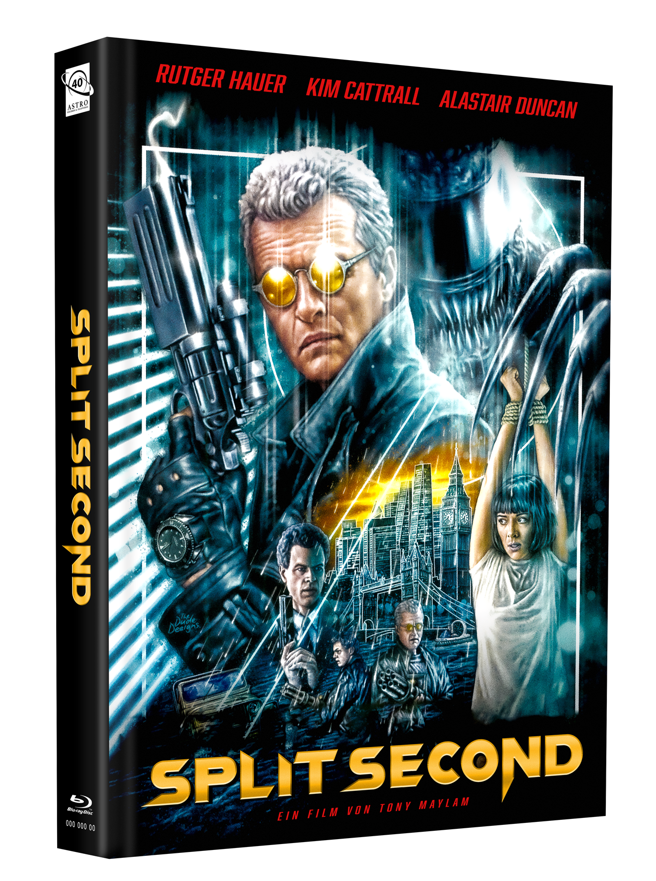 SPLIT SECOND - 4K auf Blu-ray - Original 3-Disc Astro Premium Medienbuch mit Goldfolien- und Spotlackveredelung - Cover J limitiert auf 66 Stück