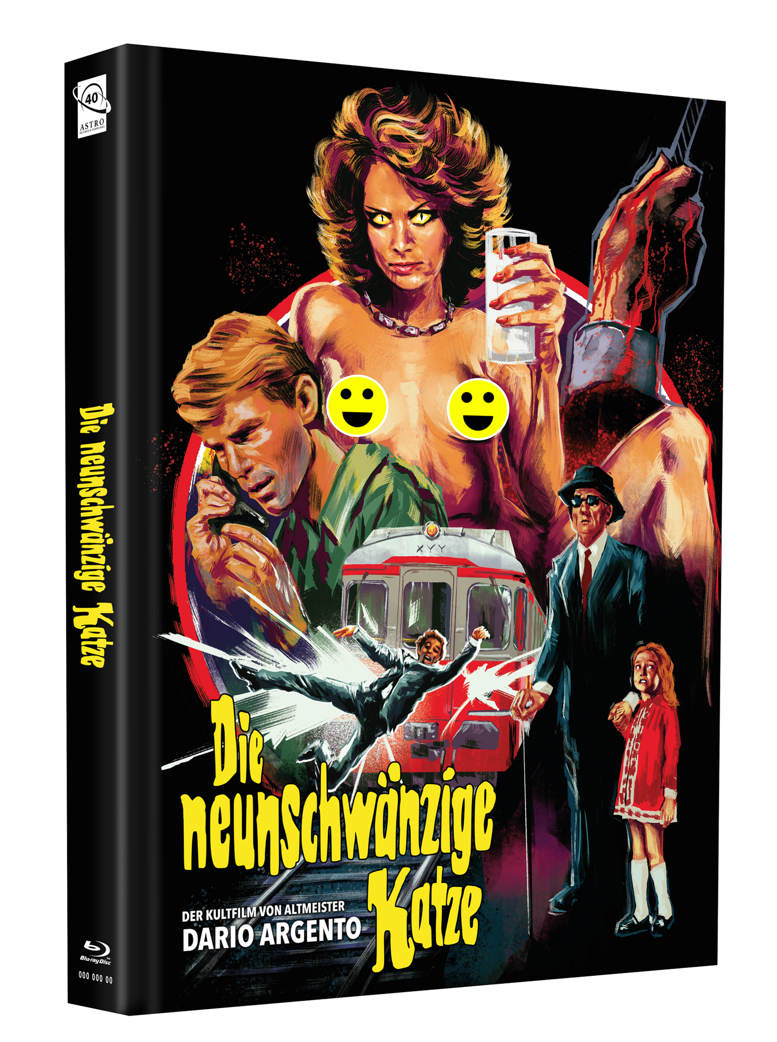 DIE NEUNSCHWÄNZIGE KATZE - 3-Disc Original ASTRO Medienbuch- Cover F - Limitiert auf 66 Stück - 4K auf Blu-ray