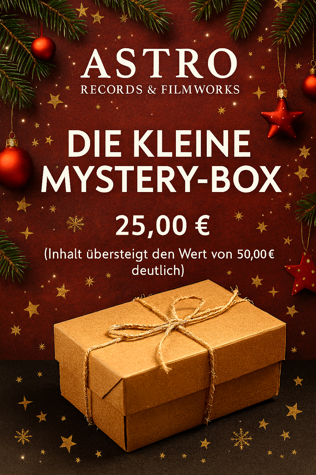 DIE KLEINE "WEIHNACHTS"-MYSTERY-BOX (Der Inhalt hat einen garantierten Wert von über 65,00€)