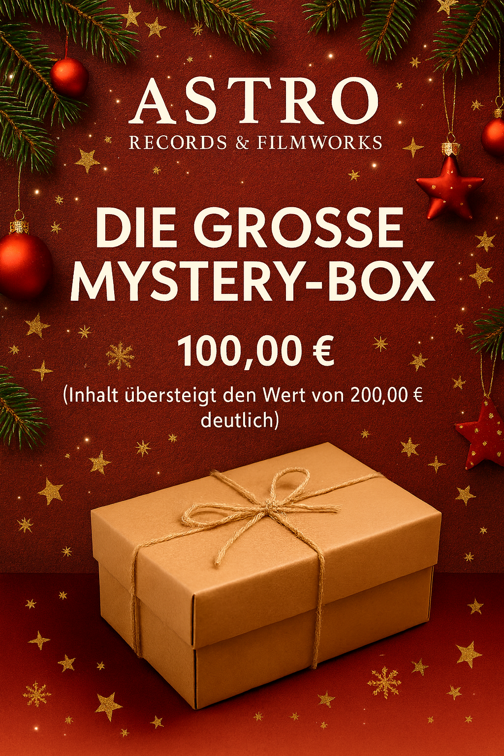 DIE GROSSE "WEIHNACHTS"-MYSTERY-BOX (Der Inhalt hat einen garantierten Wert von über 250,00€)