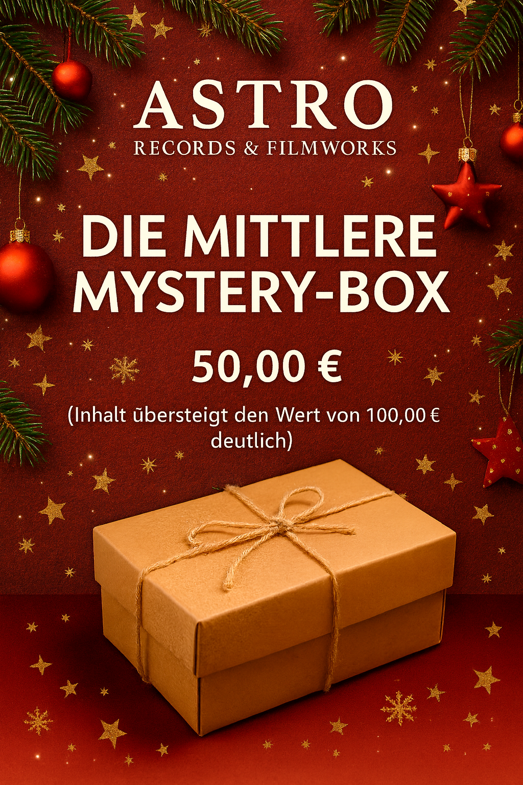 DIE MITTLERE "WEIHNACHTS"-MYSTERY-BOX (Der Inhalt hat einen garantierten Wert von über 125,00€)